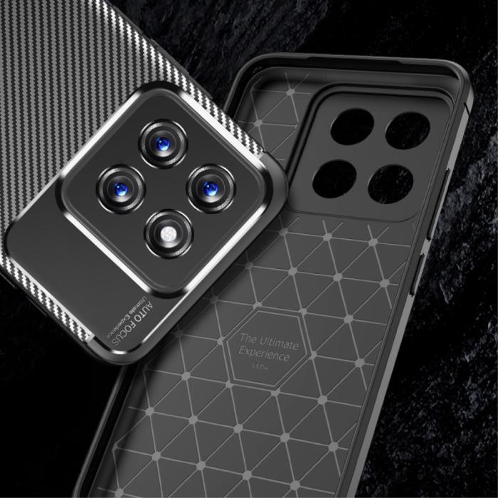 Bild 3, Xiaomi 14 Skal Kolfiber Textur Svart