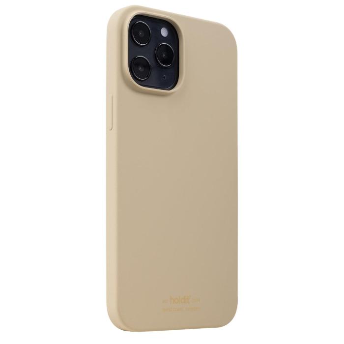 Bild 2, holdit iPhone 12 Pro Max Mobilskal Silikon Beige