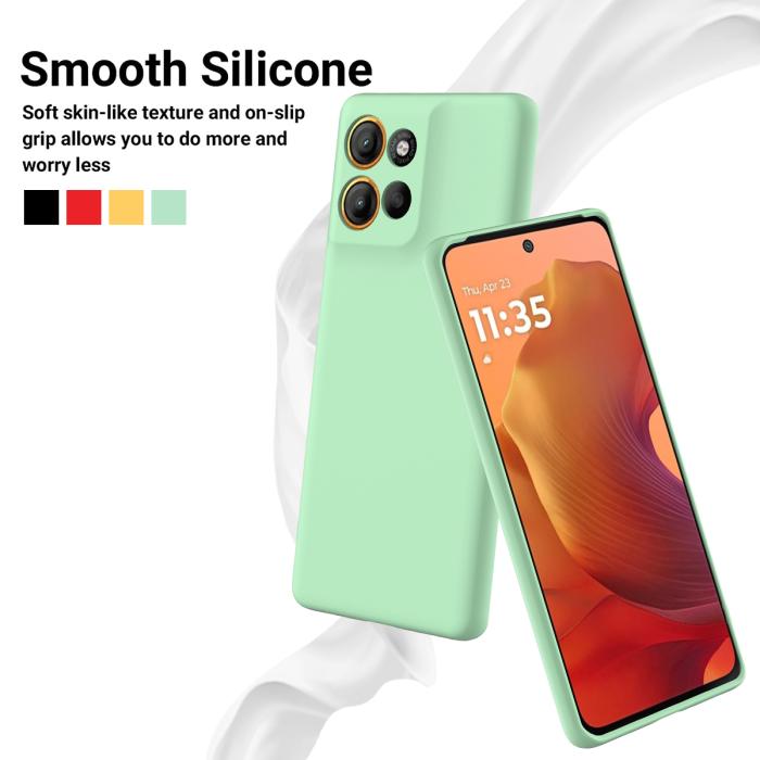 Bild 3, Motorola Moto G56 5G Skal Liquid Silikon Grön