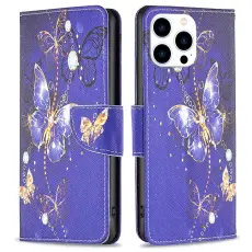 iPhone 16 Pro Max Fodral Med Tryck Fj&auml;rilar Bl&aring;