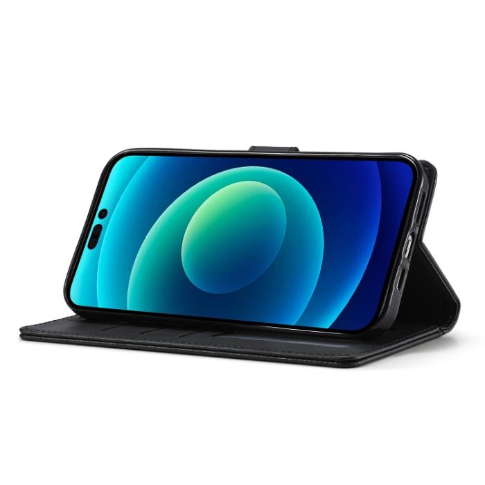 Bild 5, LC.IMEEKE iPhone 14 Plus Fodral Läder Svart
