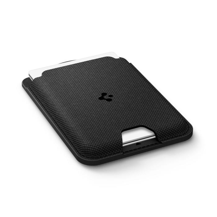 Bild 4, Spigen Magnetisk MagSafe Korthållare Urban Fit Wallet Svart