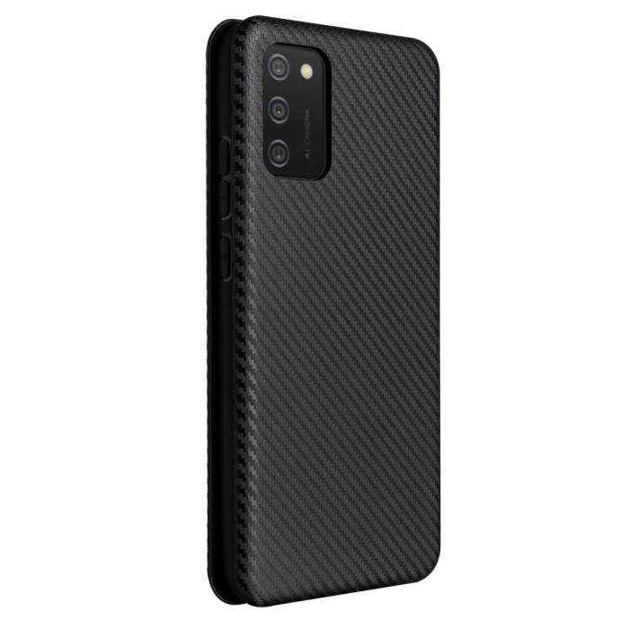 Bild 3, Samsung Galaxy A03s Fodral Kolfiber Textur Svart