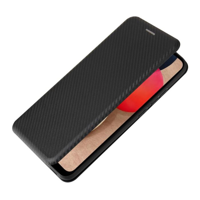 Bild 6, Samsung Galaxy A03s Fodral Kolfiber Textur Svart