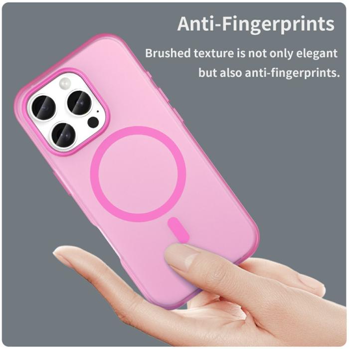 Bild 5, iPhone 16 Pro Skal MagSafe Slim Matt Rosa