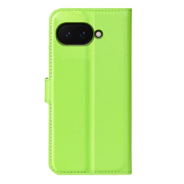 Bild 6, Google Pixel 9a Fodral Litchi Läder Grön