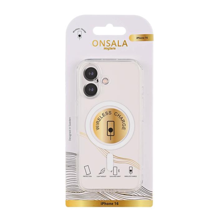 Bild 3, Onsala iPhone 16 Mobilskal TPU MagSafe Transparent