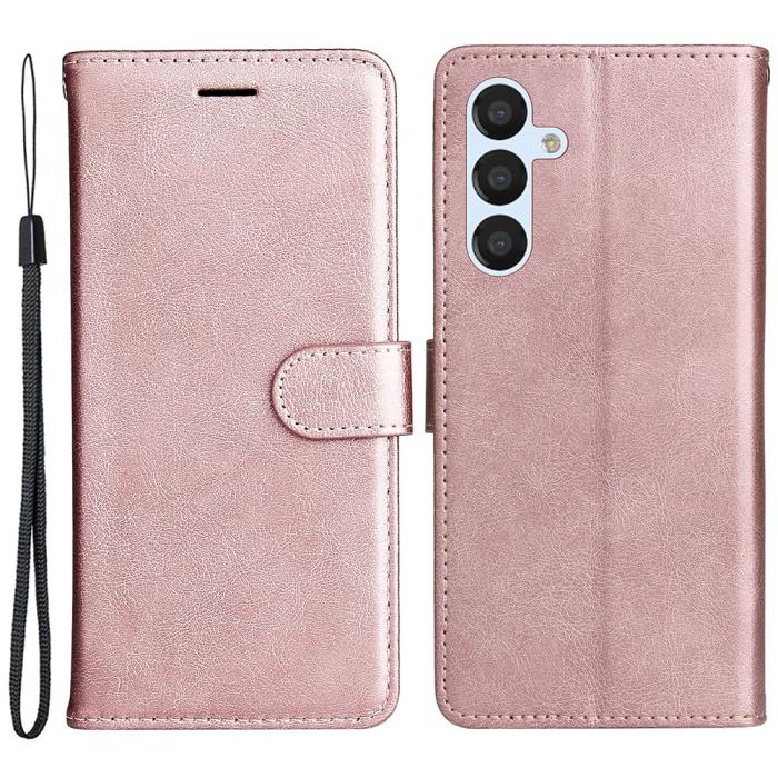 Bild 1, Samsung Galaxy S23 FE Fodral Solid Läder Roséguld