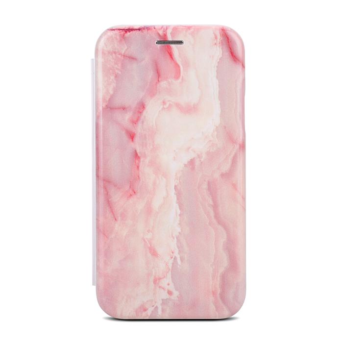 Bild 1, iPhone X/Xs Plånboksfodral - Marble Pink