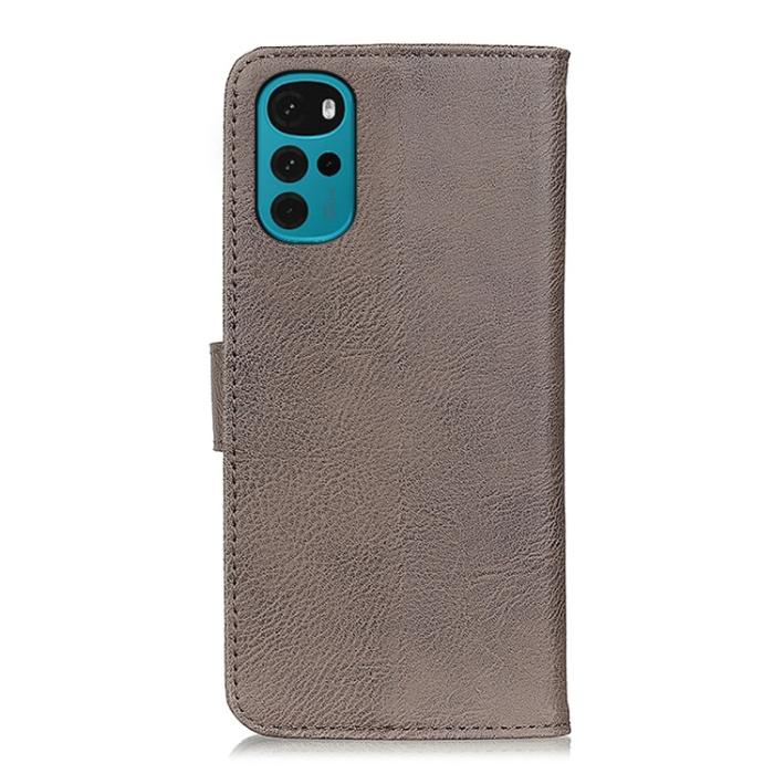 Bild 3, KHAZNEH Motorola Moto G22 Fodral Läder Khaki