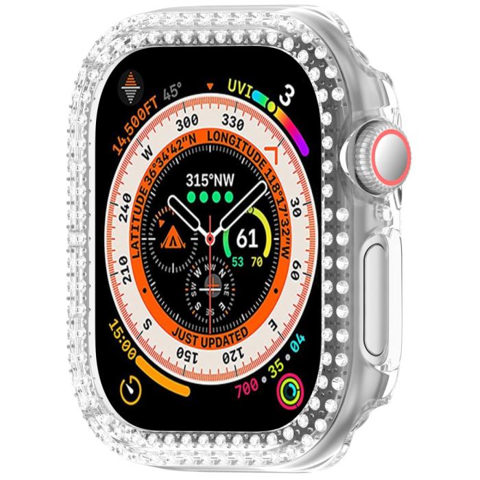 Bild 5, Apple Watch 10 42 mm Skal Rhinestone Transparent