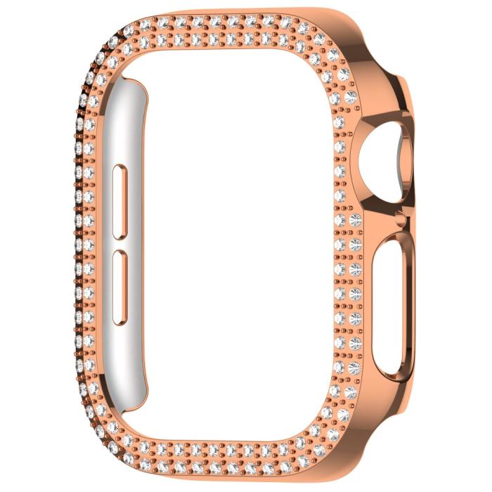 Bild 2, Apple Watch 10 46 mm Skal Rhinestone Roséguld