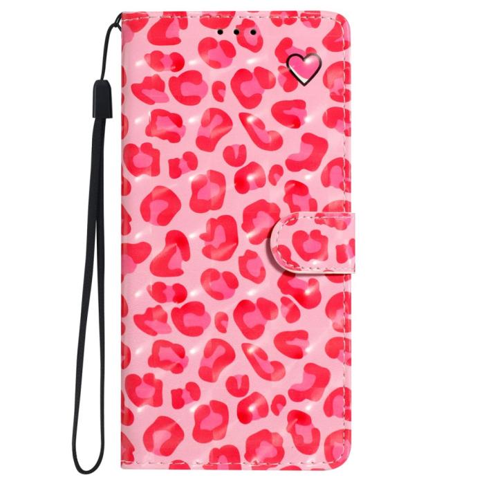 Bild 6, iPhone 16 Pro Fodral Rosa Leopard Mönster