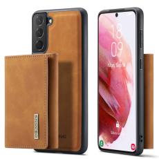 DG.MING Galaxy S23 Skal Med Magnetisk Plånbok Brun