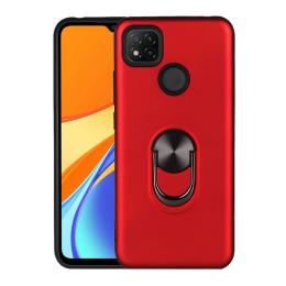 Xiaomi Redmi 9C Skal Ring Hybrid Röd