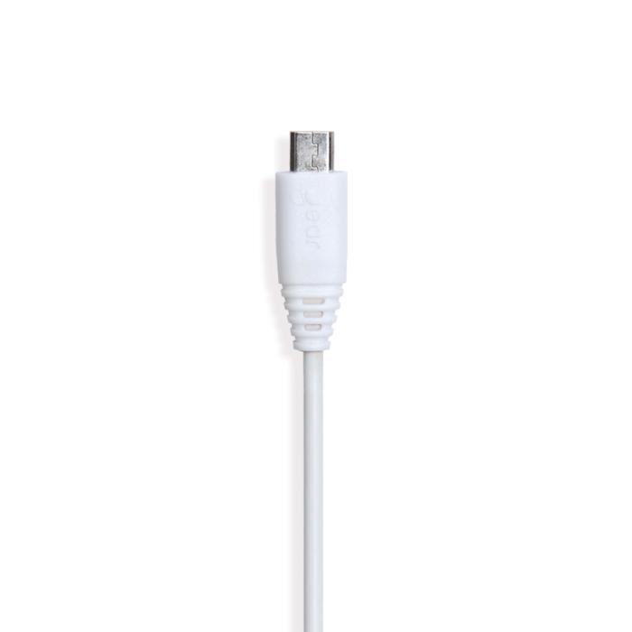 Bild 1, GEAR Laddkabel MicroUSB 1m Kabel Vit