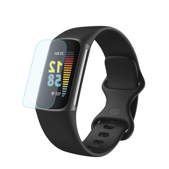 Bild 1, Fitbit Charge 6 / 5 Skärmskydd TPU Transparent