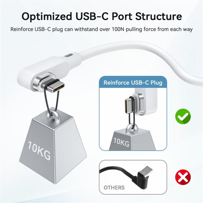 Bild 6, AMVR 5m Link Kabel Till VR Headset USB-C Vit