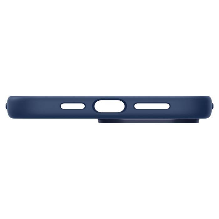 Bild 6, Spigen iPhone 14 Pro Max Skal Silicone Fit Mag MagSafe Navy Blue