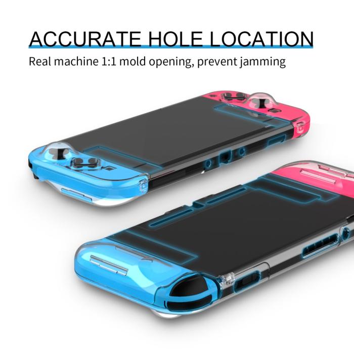 Bild 6, Nintendo Switch Inkapslat Skal Med 2 Spelplatser Transparent