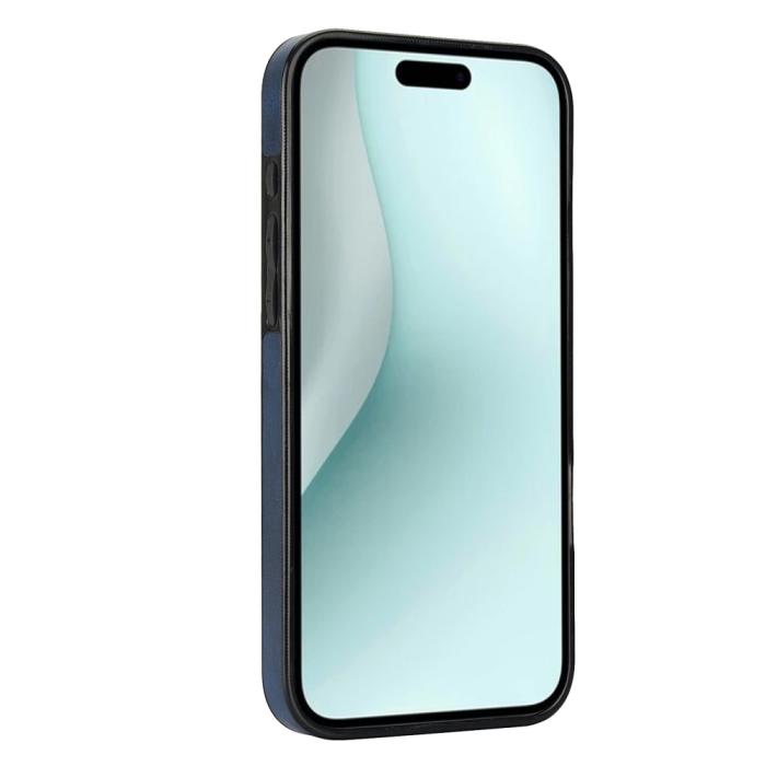 Bild 3, iPhone 16 Skal Med Kortfack Läder Blå