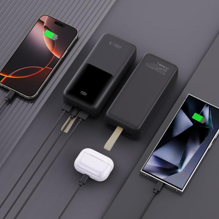 Bild 6, Tech-Protect 30000 mAh 22.5W Powerbank Svart