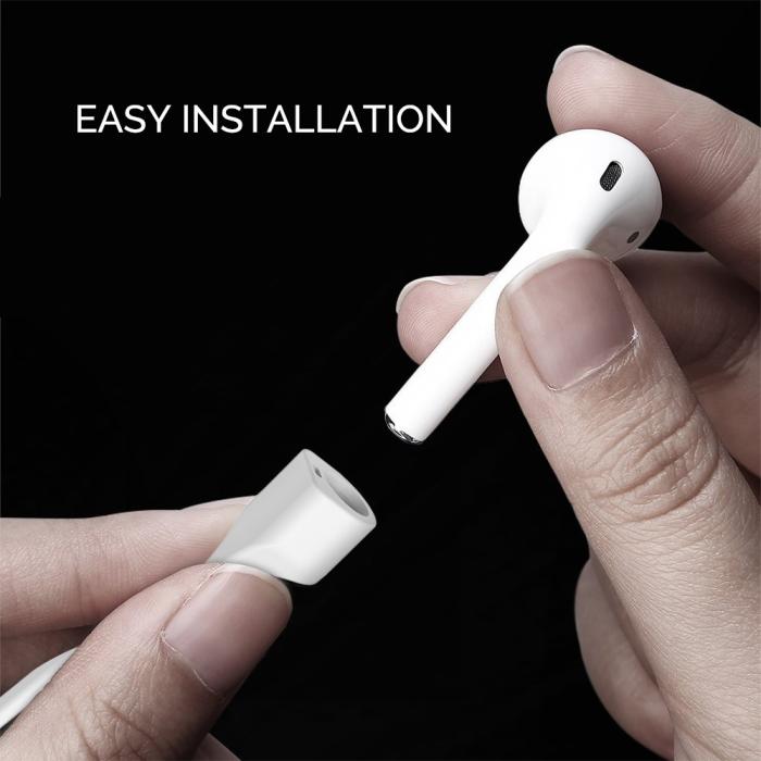 Bild 6, AHASTYLE AirPods Strap Halsrem Silikon Vit