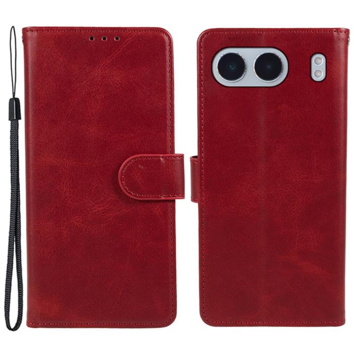 Bild 1, OnePlus Nord 4 Fodral Läder Röd
