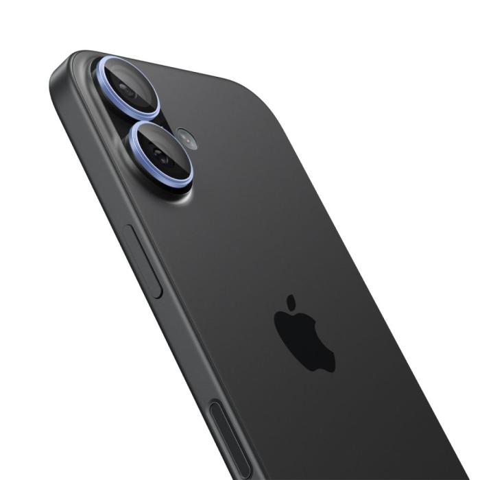 Bild 3, Spigen iPhone 17/16/16 Plus 2-PACK Linsskydd GLAS.tR 