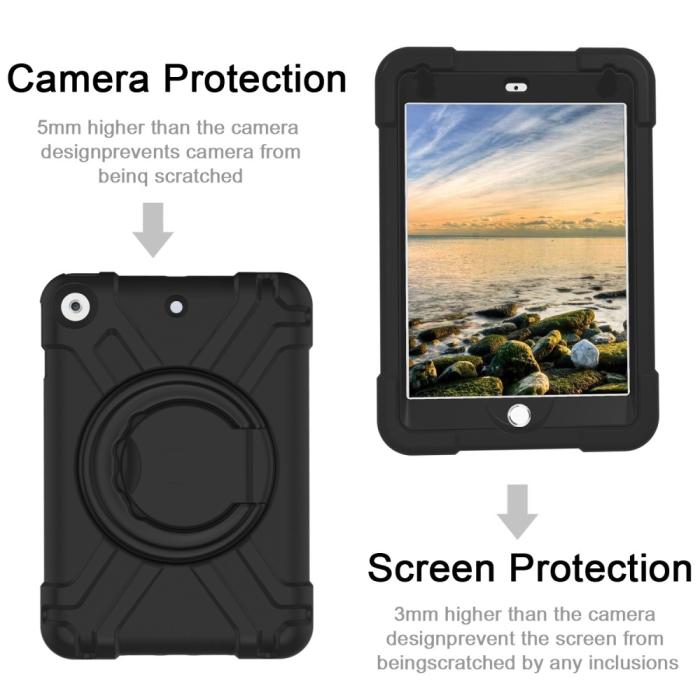 Bild 2, iPad 10.2 2019/2020/2021 Skal 360 Hybrid Kickstand Svart