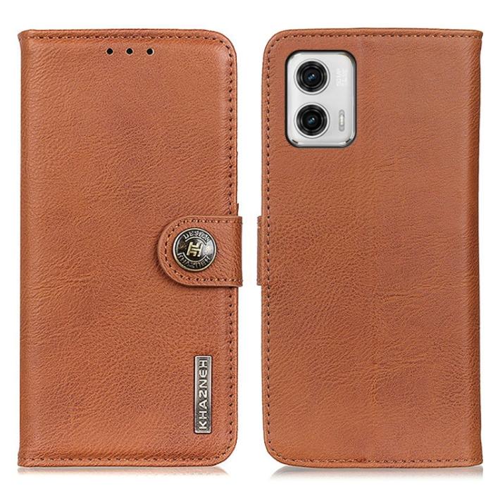 Bild 2, KHAZNEH Motorola Moto G73 5G Fodral Läder Brun