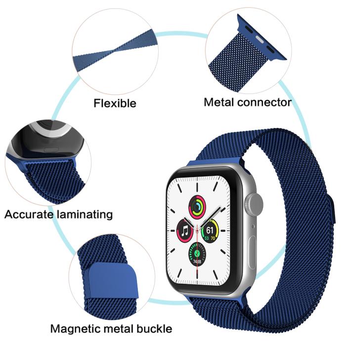 Bild 5, ColorPop Milanese Loop Metall Armband Apple Watch 38/40/41 mm