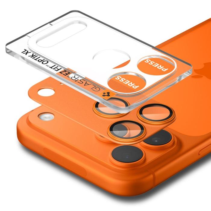 Bild 2, Spigen iPhone 17 Pro Linsskydd Optik Pro GLAS.tR 