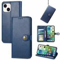 iPhone 15 Pro Fodral Solid Med Magnetisk M&auml;ssing Bl&aring;