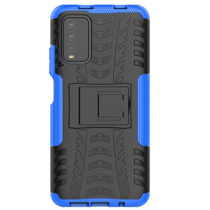 Bild 3, Xiaomi Redmi 9T - Ultimata Stöttåliga Skalet med Stöd - Blå