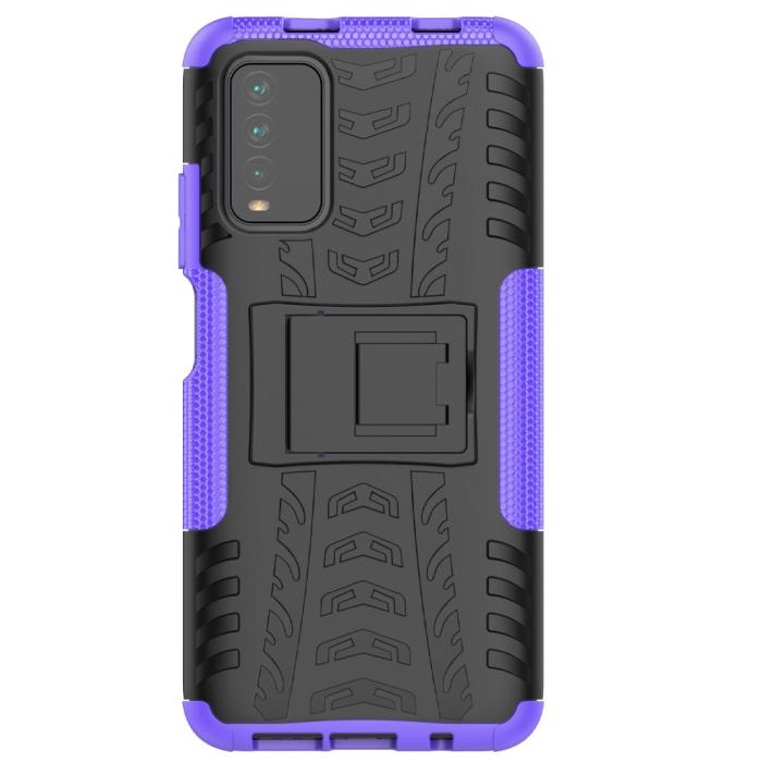 Bild 3, Xiaomi Redmi 9T - Ultimata Stöttåliga Skalet med Stöd - Lila