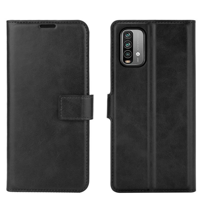 Bild 2, Xiaomi Redmi 9T - Läder Fodral - Svart