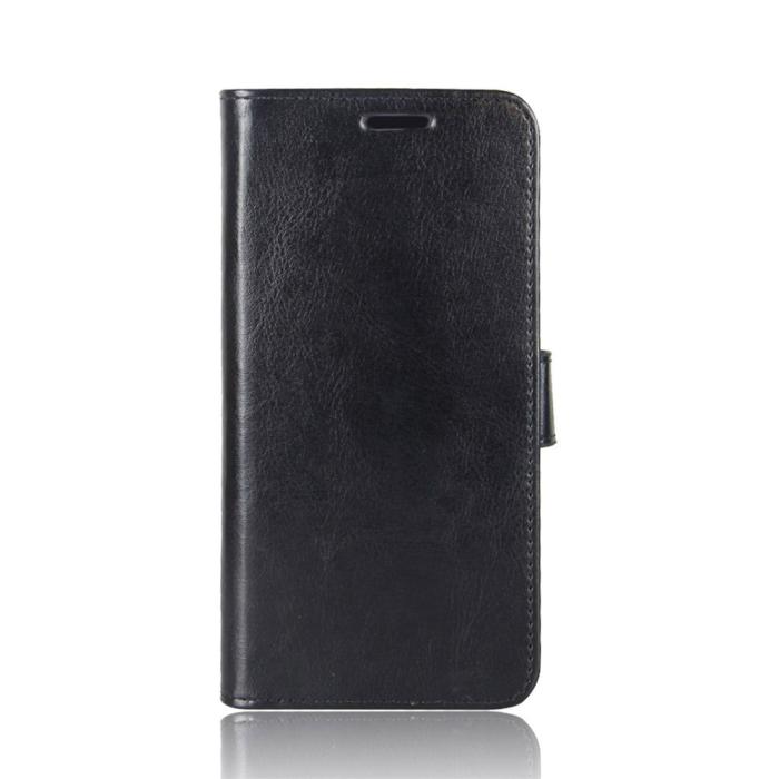 Bild 3, Xiaomi Redmi 9T - Crazy Horse Läder Fodral - Svart