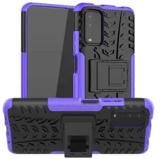 Xiaomi Redmi 9T - Ultimata Stöttåliga Skalet med Stöd - Lila