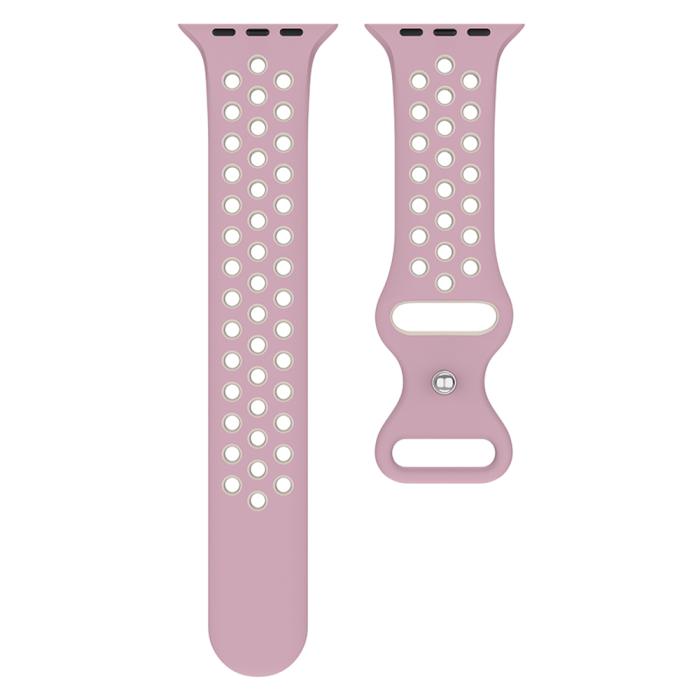 Bild 3, Sportarmband Dual-Color Apple Watch 42/44/45/49 mm (S/M) Lavender/Rosa