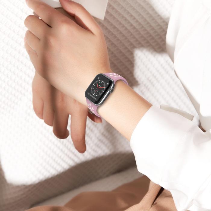 Bild 6, Sportarmband Dual-Color Apple Watch 42/44/45/49 mm (S/M) Lavender/Rosa