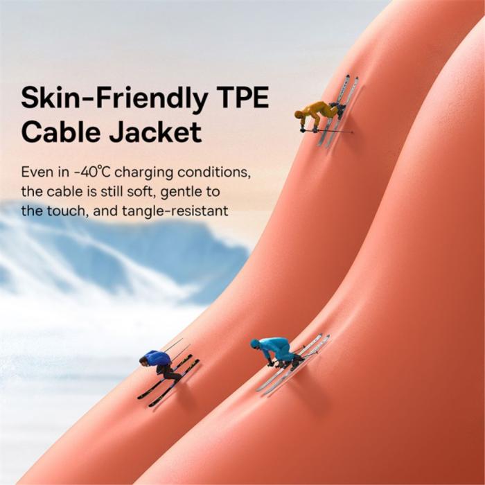 Bild 4, Baseus 2m 100W PD USB-C Kabel Snabbladdning