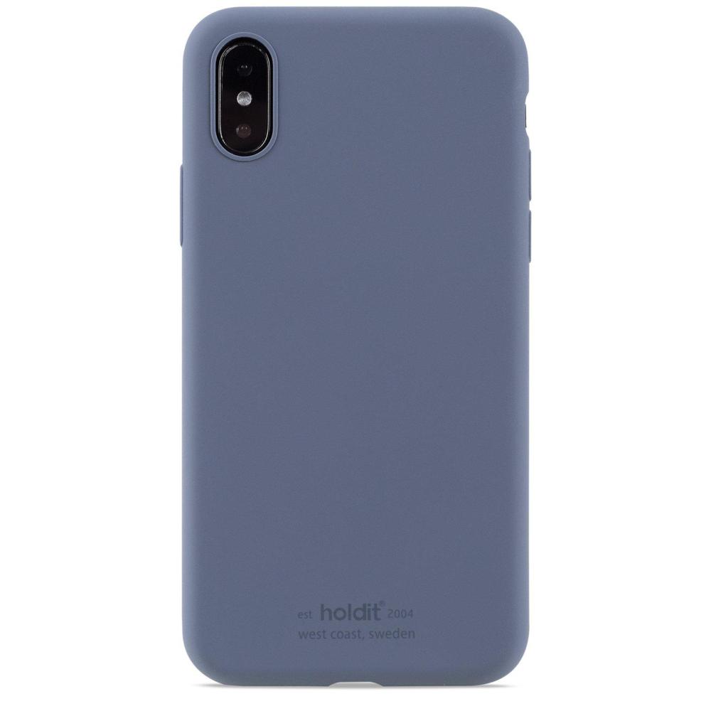 holdit iPhone X/Xs Mobilskal Silikon Pacific Blue