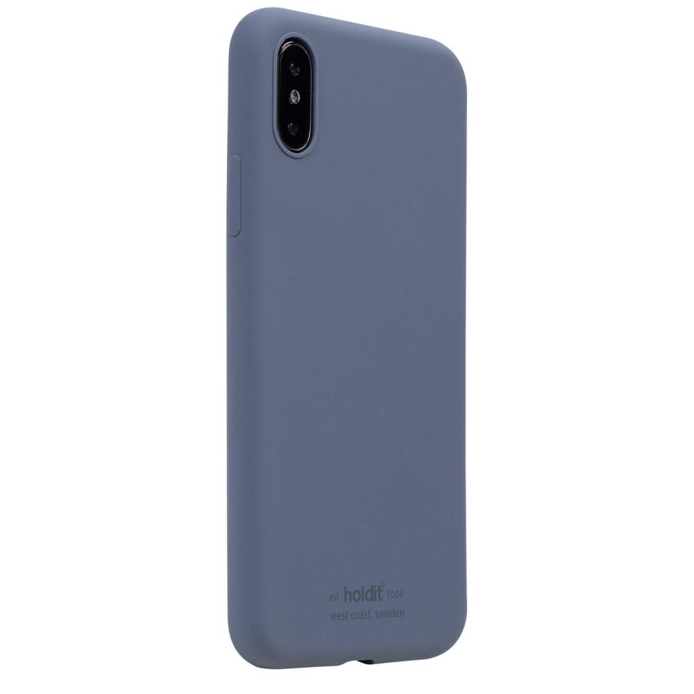 holdit iPhone X/Xs Mobilskal Silikon Pacific Blue