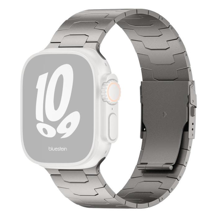 Bild 1, Apple Watch 42/44/45/49 Klockarmband Metall Titanium