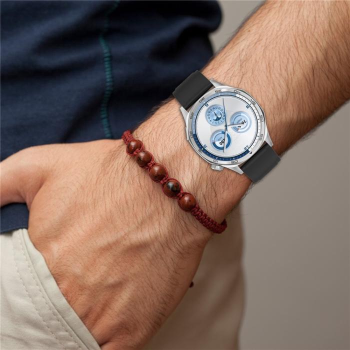 Bild 5, Klockarmband 22 mm Quick Release Silikon Svart