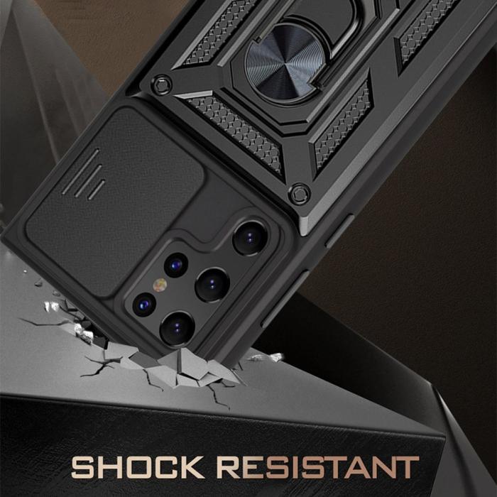 Bild 3, Samsung Galaxy S22 Ultra Skal CamShield Hybrid Ring Svart