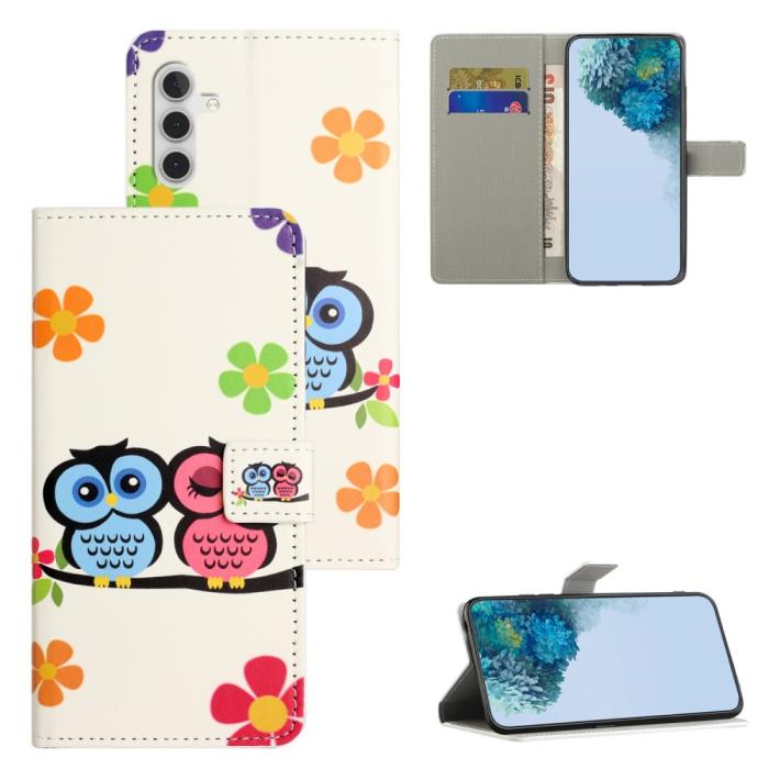 Bild 4, Samsung Galaxy A35 5G Fodral Med Tryck Ugglor