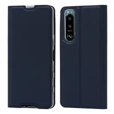 Sony Xperia 5 III Fodral Skin Touch Läder Blå