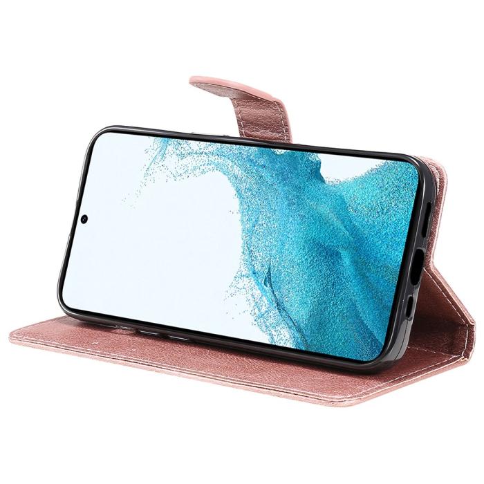 Bild 4, Samsung Galaxy S23 FE Fodral Solid Läder Roséguld